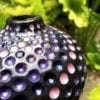 purple spiral vase