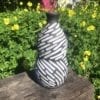 decorative black white vase