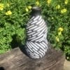 decorative black white vase