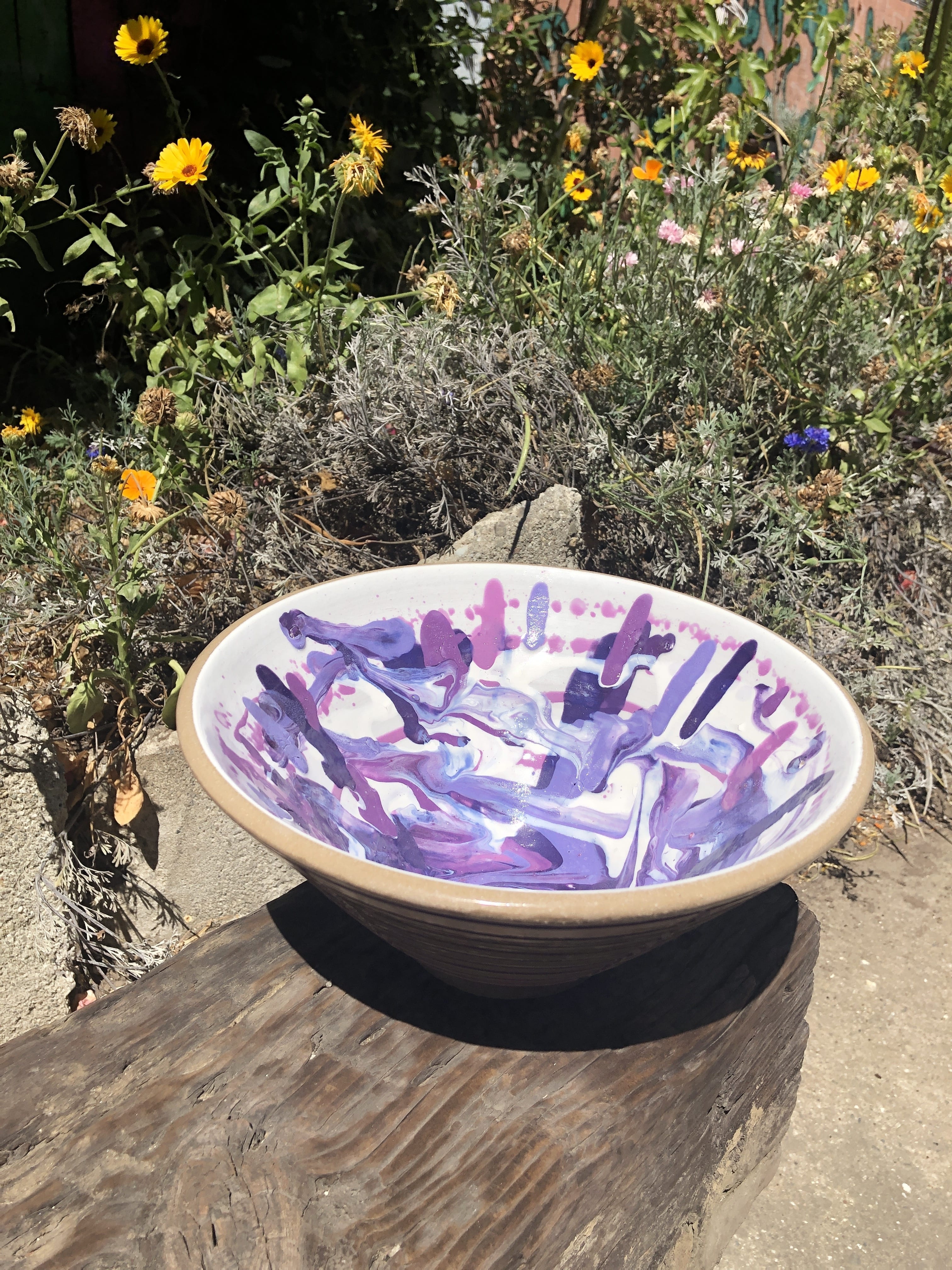 purple fruit bowl