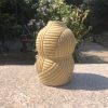 yellow bud vase