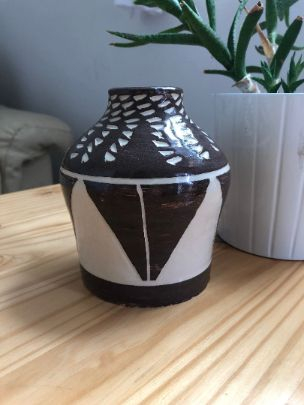 brown vase