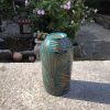 blue brown vase