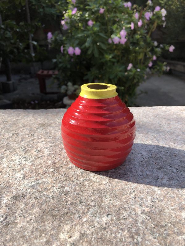red yellow vase