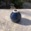 blue white vase