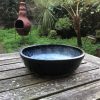 blue black bowl