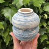 blue white vase