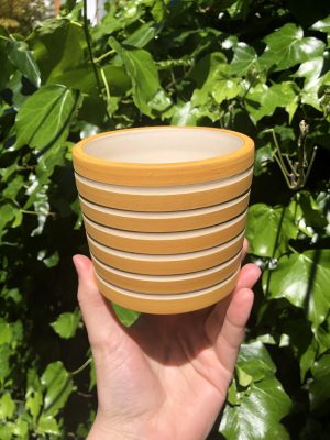 yellow planter