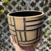 brown black planter