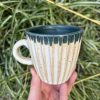 turquoise eggshell mug