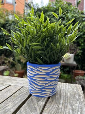 blue wave planter