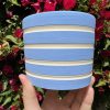light blue stripe planter