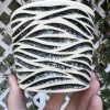 black splatter zebra planter