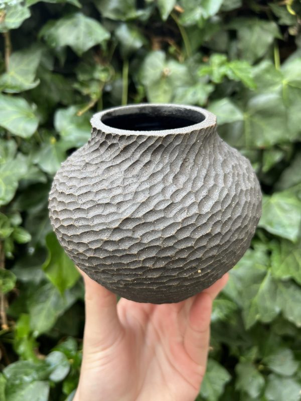 black bud vase