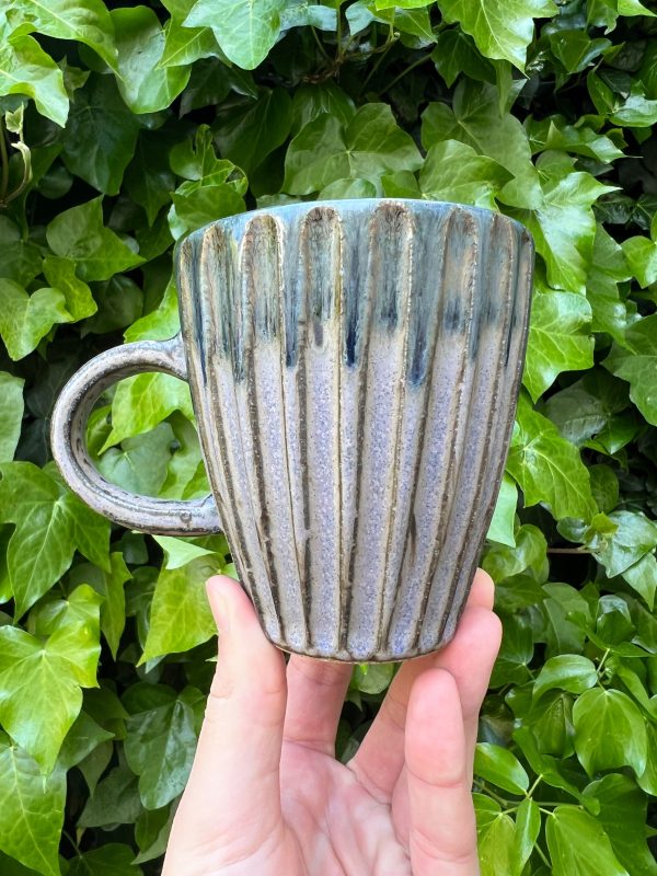 purple blue mug