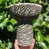 zebra pedestal bowl