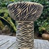 zebra pedestal bowl
