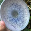 purple blue crystal dish