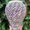 purple zebra vase