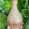 oatmeal square bud vase