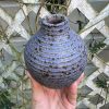 purple speckle bud vase