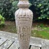 purple carved vase