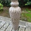 purple carved vase