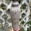 purple carved vase