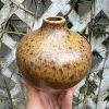 oatmeal speckle bud vase