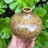 oatmeal speckle bud vase