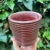 red stripe planter