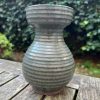 celadon stripe vase