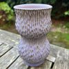 purple carved vase