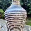 purple stripe bud vase