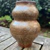 metallic shino stripe vase