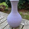 purple stripe bud vase