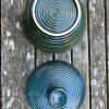 blue green stripe jar