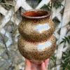 metallic shino stripe vase