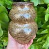 metallic shino stripe vase