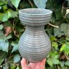 celadon blue stripe vase