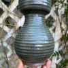 celadon blue stripe vase