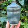 floating blue stripe bud vase