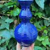 dark blue stripe bud vase