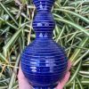 dark blue stripe bud vase