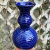 dark blue stripe bud vase