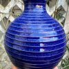 dark blue stripe bud vase