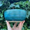 blue green stripe bowl