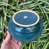 blue green stripe bowl