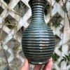 dark floating blue stripe bud vase