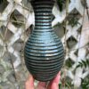 dark floating blue stripe bud vase